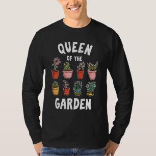 T-shirt Queen Of The Garden Drôle Plante Lady Florist Gard