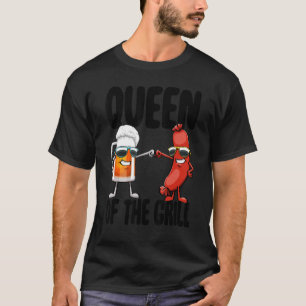 T-shirt Queen Of The Grills Femmes Foodie Saucisse Amour