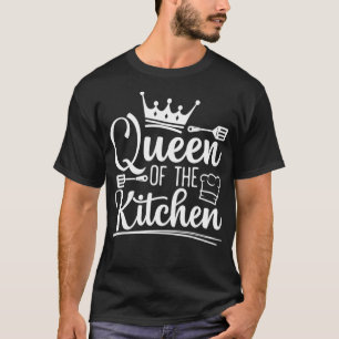 T-shirt Queen Of The Kitchen Cuisine Chef Chef Casquette C