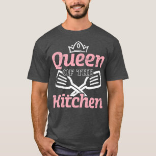 T-shirt Queen Of The Kitchen Cuisine Chef Chef Casquette C