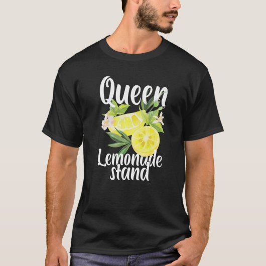 T-shirt Queen Of The Lemonade Stand Lemon Juice Citrus Fou (Devant)