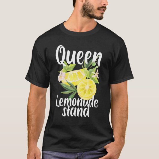 T-shirt Queen Of The Lemonade Stand Lemon Juice Citrus Fou (Devant)