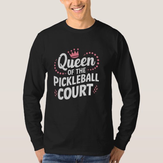 T-shirt Queen of the Pickleball Court (Devant)