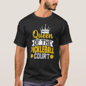 T-shirt Queen Of The Pickleball Court (Devant)