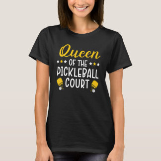 T-shirt Queen Of The Pickleball Court Paddlesport Pickleba