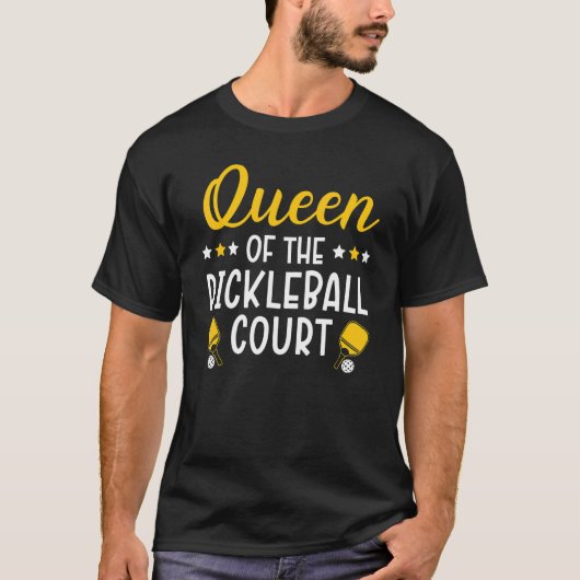 T-shirt Queen Of The Pickleball Court Paddlesport Pickleba (Devant)