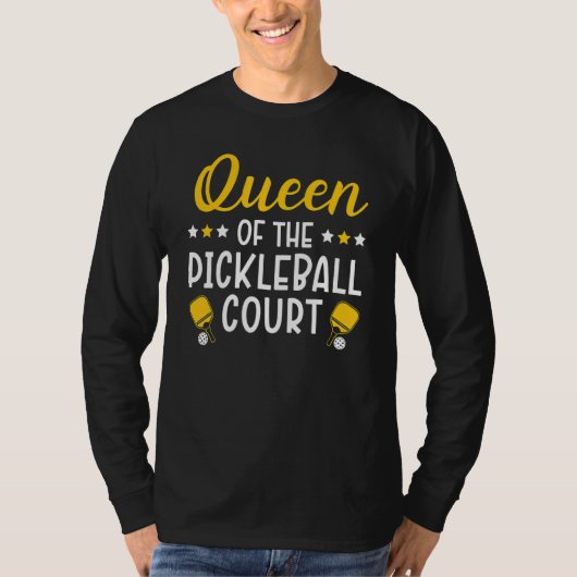 T-shirt Queen Of The Pickleball Court Paddlesport Pickleba (Devant)