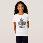 T-Shirt Queen Of The Playground Cute Children Citation (Devant entier)