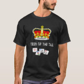T-shirt Queen Of The Tile Fun Jeu Jouer Mahjongg 1 (Devant)