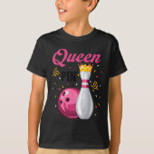 T-shirt Queen Pin Bowler Bowling Lover Bowling Queens  (Devant)