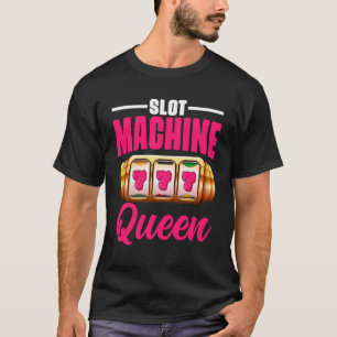 T-shirt Queen Poker Player Casino Jeux Poker Cartes Gam
