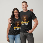 T-shirt Queenin' depuis 1982 41Anniversaire Africain-Améri (Unisexe)