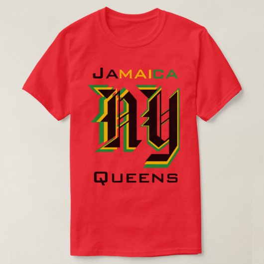 T-shirt Queens de Jamaïque (Design devant)