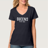 T-shirt Queens New York Représente NYC (Devant)