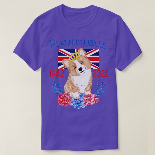 T-shirt Queen's Platinum Jubilee 2022 British Monarch Quee (Design devant)