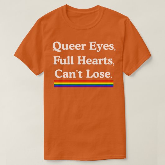 T-shirt Queer Eyes Coeurs Complets Cent Perdre 1 (Design devant)