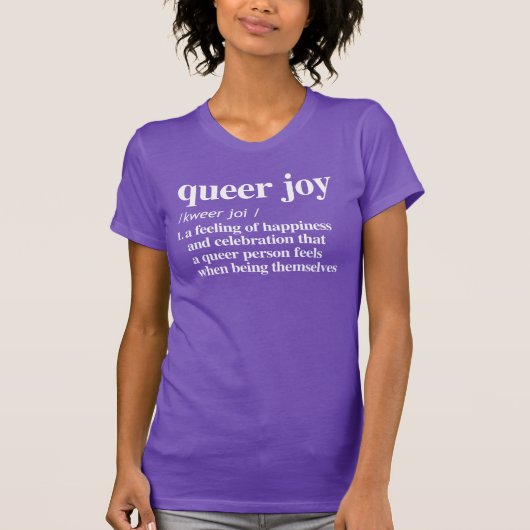 T-SHIRT QUEER JOY (Devant)