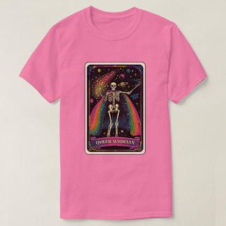 T-shirt Queer Magicien Skeleton Tarot
