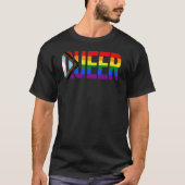 T-shirt Queer Rainbow Progressive Pride (Devant)