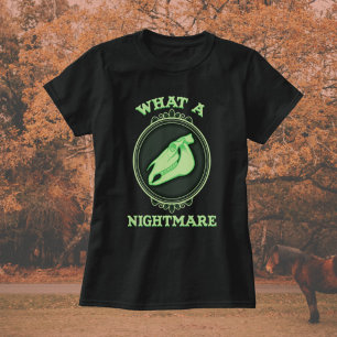 T-shirt Quel cauchemar - Vintage crâne de Cheval Vert Came