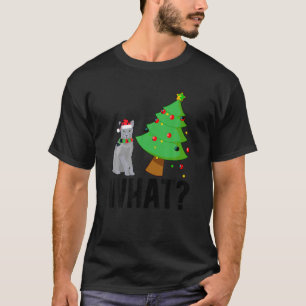 T-shirt Quel chat bleu russe Noël Cat bleu russe X