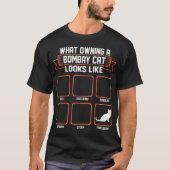 T-shirt Quel chat de possession de Bombay ressemble au (Devant)