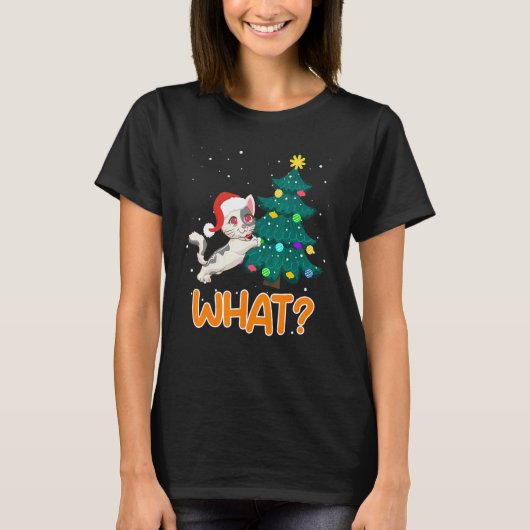 T-shirt Quel chat sapin chaton 1 (Devant)