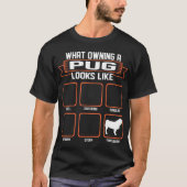 T-shirt Quel chien de possession de carlin ressemble au (Devant)