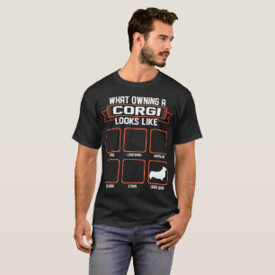 T-shirt Quel chien de possession de corgi ressemble au