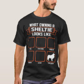 T-shirt Quel chien de possession de Sheltie ressemble au (Devant)
