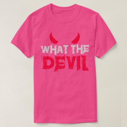 T-shirt Quel Diable Drôle Satan (Design devant)
