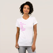 T-shirt Quel est un RealChic ? (Devant entier)