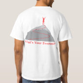 T-shirt Quel est votre Everest ? (Dos)