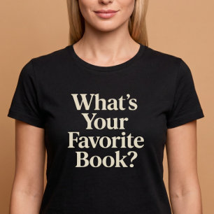 T-shirt Quel est votre livre préféré ? Lecture