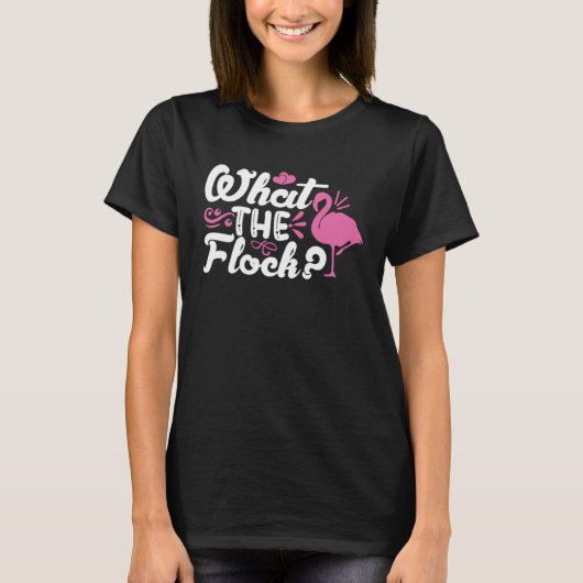 T-shirt Quel Flamant rose rose Flock ? (Devant)
