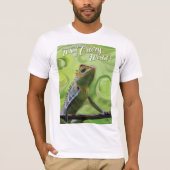 T-shirt Quel monde fou - Un Lizard spécial (Devant)