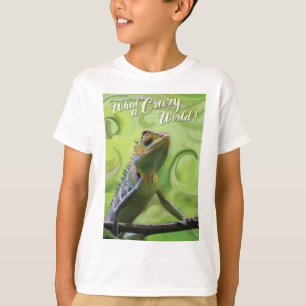 T-shirt Quel monde fou - Un Lizard spécial