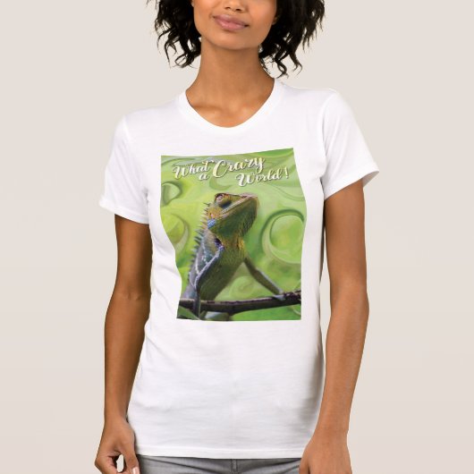 T-shirt Quel monde fou - Un Lizard spécial (Devant)