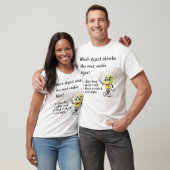 T-shirt Quel objet absorbe la lumière la plus visible ? (Unisexe)
