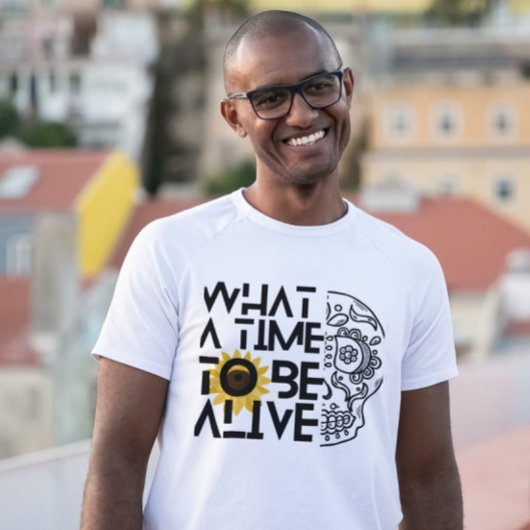 T-shirt Quel temps d'être vivant fleur sauvage d'os et de