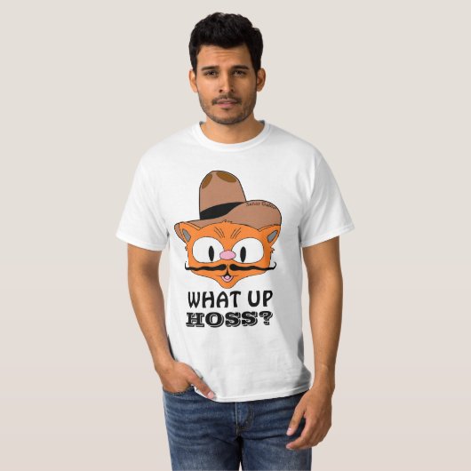 T-shirt Quel Trou ? Pays Cowboy Chat Señor Gato™ (Devant entier)