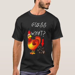 T-shirt Quel visage heureux de poulet Agriculture de fumie