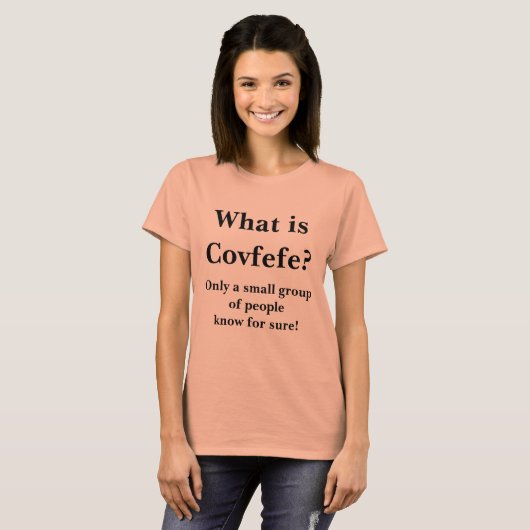 T-shirt Quelle est la réponse de Covfefe Trump Twitter Typ (Devant entier)