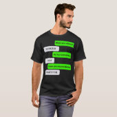T-shirt Quelle est votre adresse Funny Networking Ordinate (Devant entier)
