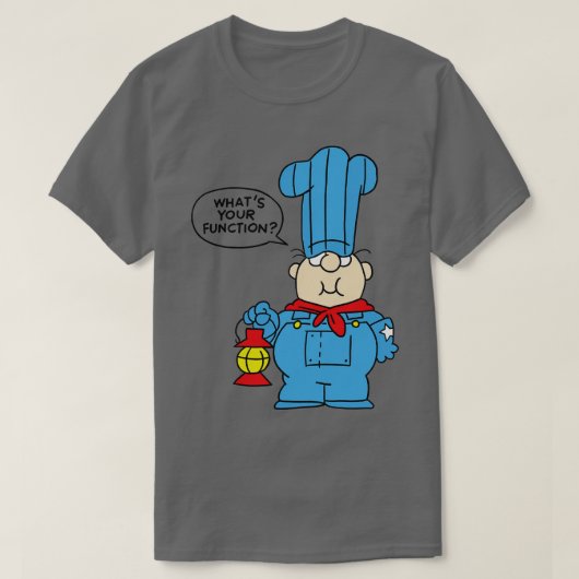 T-shirt Quelle est votre fonction humour (Design devant)