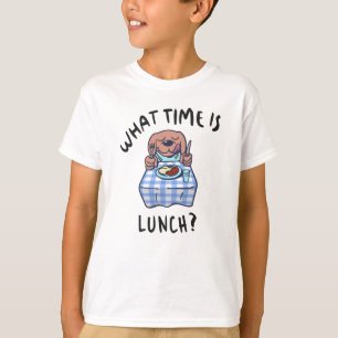 T-shirt Quelle heure est le déjeuner