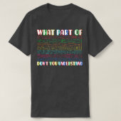 T-shirt Quelle Partie De Donx27t Vous Comprenez Les Maths (Design devant)