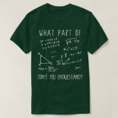 T-shirt Quelle partie de l'équation mathématique Donx27t v (Design devant)