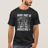 T-shirt Quelle partie de Ne comprenez-vous pas Avion Pilot (Devant)