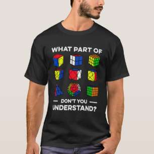 T-shirt Quelle partie de Ne comprenez-vous pas Cube Speedc